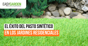 El éxito del pasto sintético en los jardines residenciales
